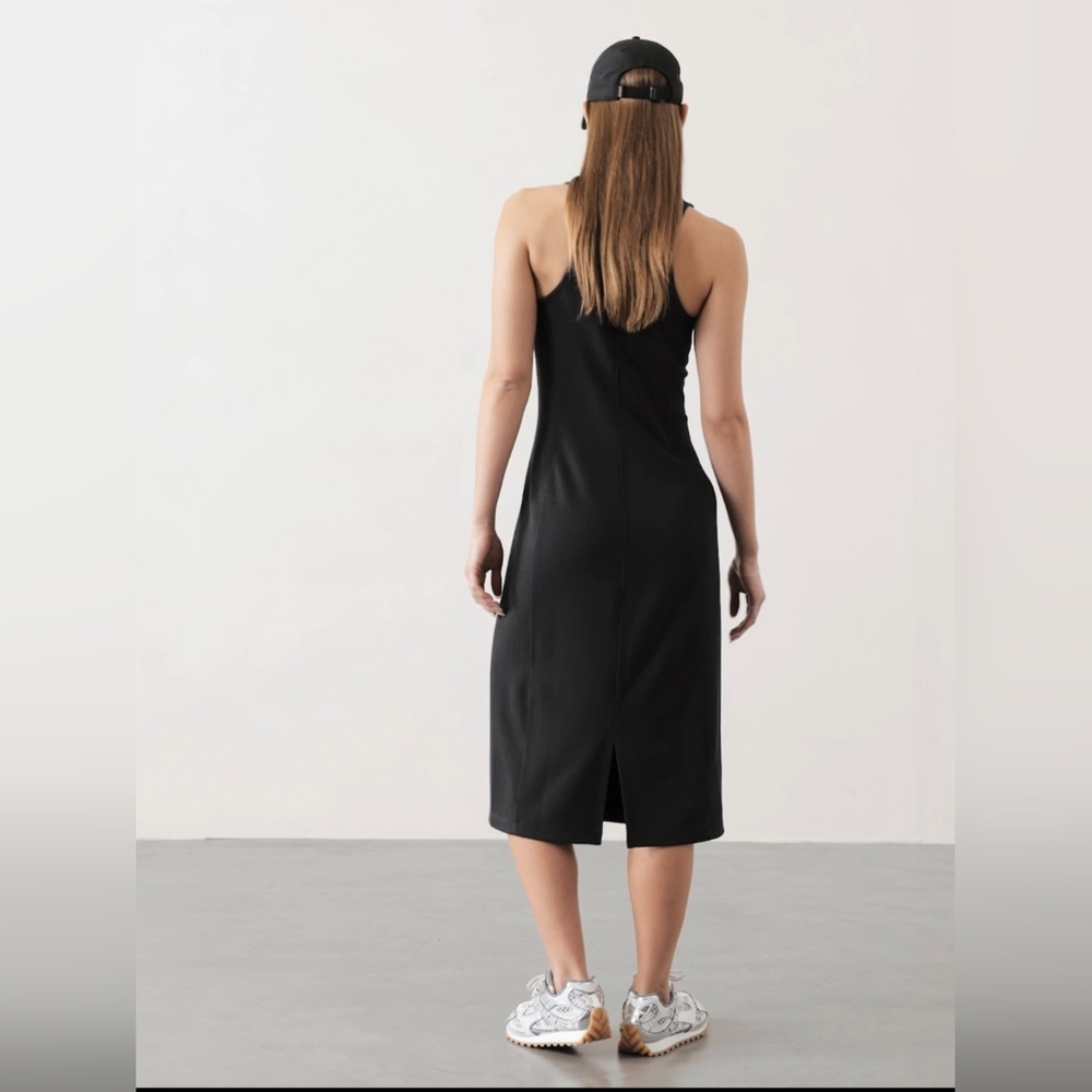 Athleta Dark Grey Midi Dress - Picture 2 of 6